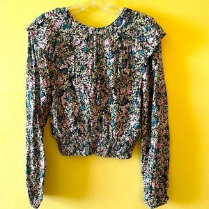 Floral long sleeved top